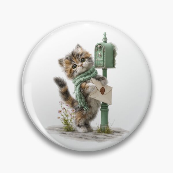 Item preview, Little Mail Cat designed and sold by Helenaphotoart.