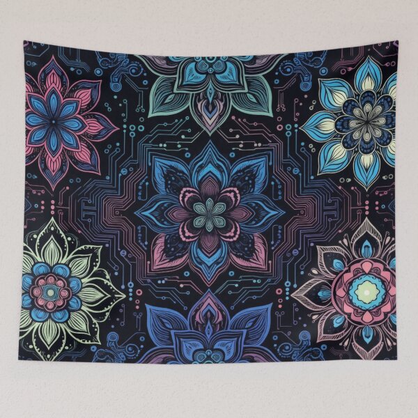 Item preview, Vibrant Colorful Ornamental Mandala Pattern designed and sold by IntelliMindDesigns.
