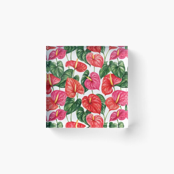 Item preview, Anthurium Flamingo Dedicated Watercolor Seamless Pattern designed and sold by Inkworksbyshery.