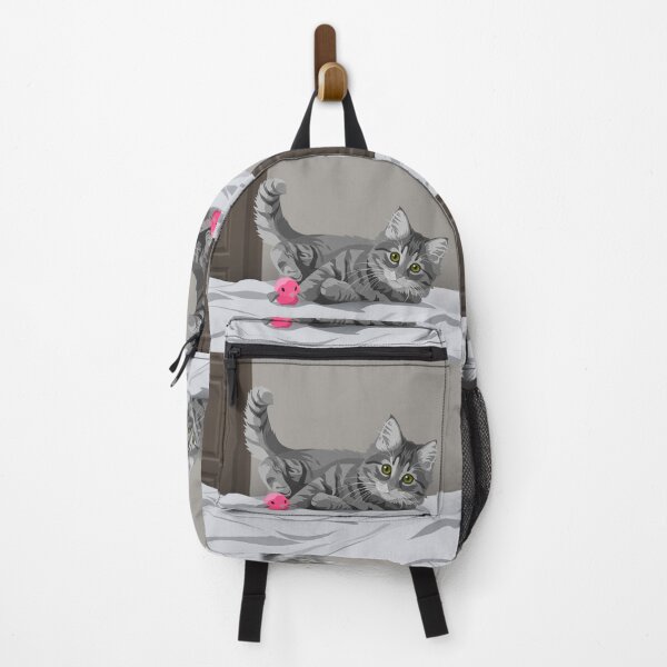 Item preview, Gray cat playing designed and sold by NorthNook.
