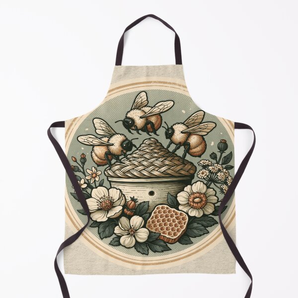Item preview, Beekeeper Gift - Vintage Bee Skep Apiary Badge Tee designed and sold by FrostyFrisby.