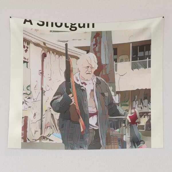Item preview, Hobo With A Shotgun Original Custom Vintage Movie Poster Wall Art designed and sold by Cool Robot Bro..