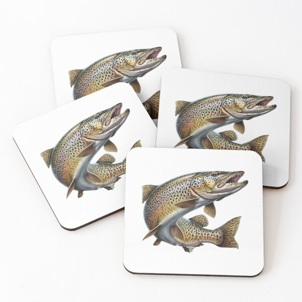 Item preview, Legendary Hunter Brown Trout Fishing Design - Fisherman Gift designed and sold by NoFishToday.