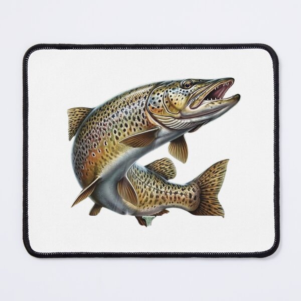 Item preview, Legendary Hunter Brown Trout Fishing Design - Fisherman Gift designed and sold by NoFishToday.