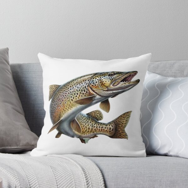 Item preview, Legendary Hunter Brown Trout Fishing Design - Fisherman Gift designed and sold by NoFishToday.