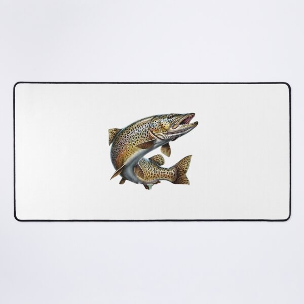Item preview, Legendary Hunter Brown Trout Fishing Design - Fisherman Gift designed and sold by NoFishToday.