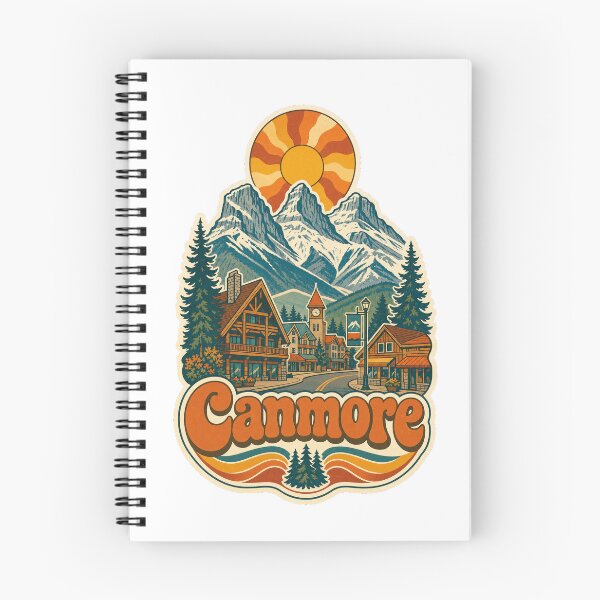 Item preview, Canmore Canada Travel Souvenir - Retro Illustration designed and sold by VisualArtsOasis.