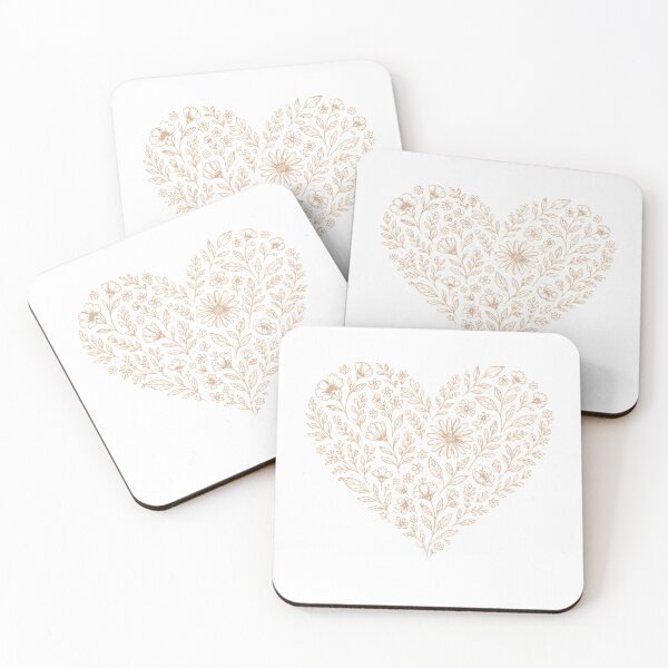 Item preview, Botanical Floral Heart | Minimalist Wildflower Line Art Design designed and sold by CalmMandala.