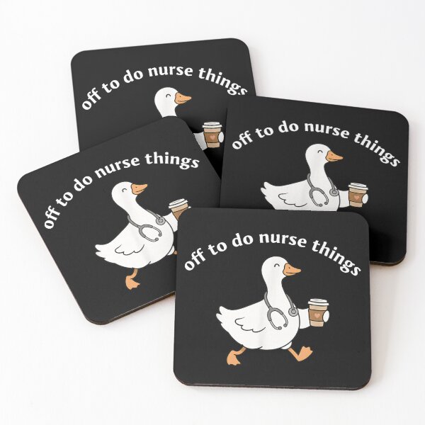 Item preview, Off To Do Nurse Things Cute Goose Medical Coffee Lover Design designed and sold by GalenoHenley.