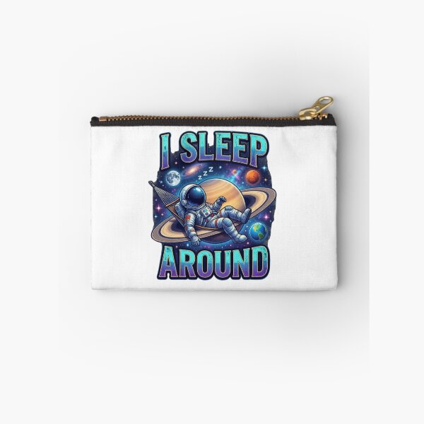 Item preview, I Sleep Around Astronaut Funny Space Pun Saturn Galaxy Design designed and sold by Don't Crack Art.