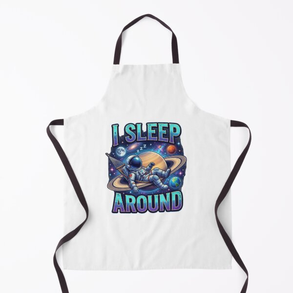 Item preview, I Sleep Around Astronaut Funny Space Pun Saturn Galaxy Design designed and sold by Don't Crack Art.