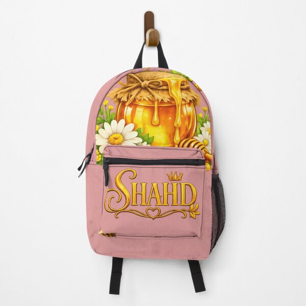 Aperçu de l'œuvre Nom mignon Shahd avec pot de miel et abeilles - Design personnalisé créée et vendue par yosefabutair.