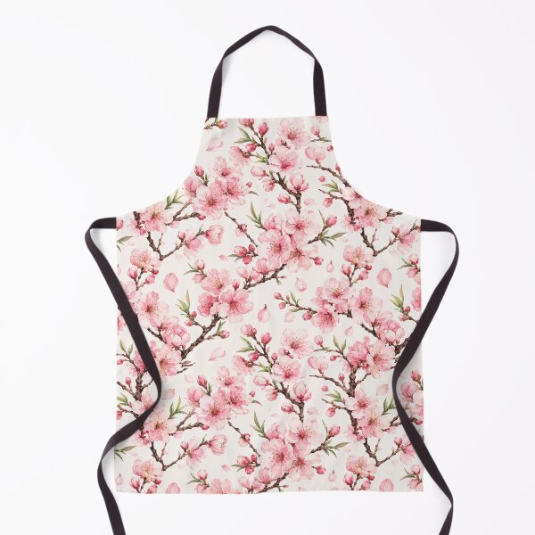 Item preview, Peach Blossom Branch Dedicated Watercolor Seamless Pattern designed and sold by Inkworksbyshery.