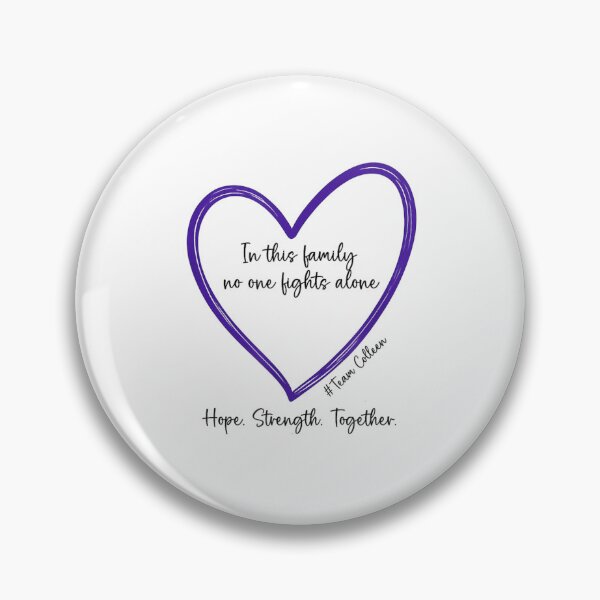 Item preview, In This Family No One Fights Alone Purple Awareness Heart Design designed and sold by DuneHaicna.