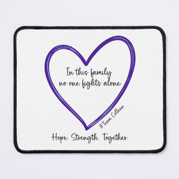 Item preview, In This Family No One Fights Alone Purple Awareness Heart Design designed and sold by DuneHaicna.