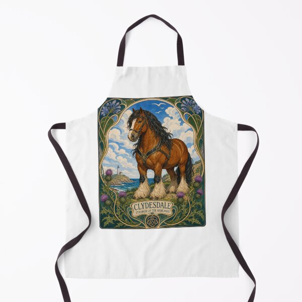 Item preview, Clydesdale Horse Scottish Highlands Art Nouveau designed and sold by AntiqueImages.