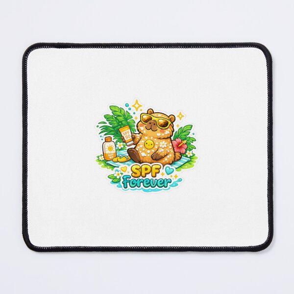 Item preview, SPF Forever Summer Capybara Sticker designed and sold by AuudiVasustudio.