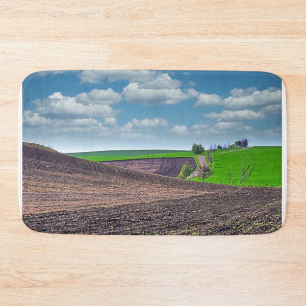 Item preview, Plowed and green wheat fields,Moravia rolling hills at spring,Chech Republic designed and sold by goceris.