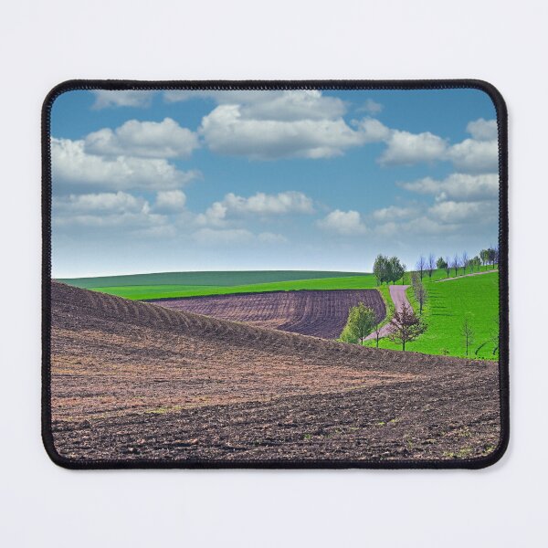 Item preview, Plowed and green wheat fields,Moravia rolling hills at spring,Chech Republic designed and sold by goceris.