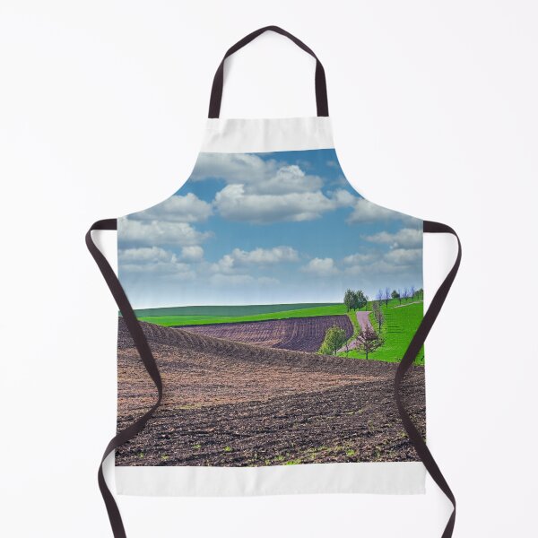 Item preview, Plowed and green wheat fields,Moravia rolling hills at spring,Chech Republic designed and sold by goceris.