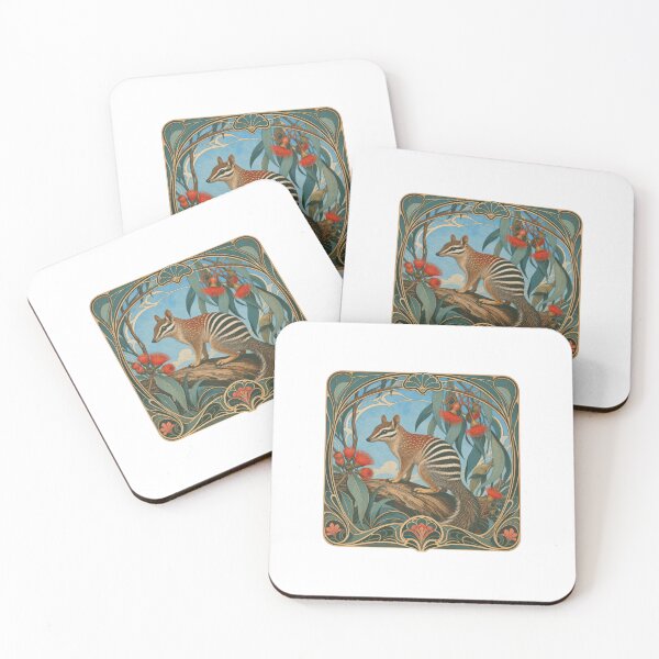 Item preview, Numbat Art Nouveau Australian Wildlife Design designed and sold by AntiqueImages.