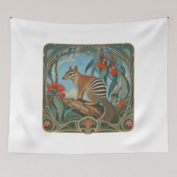 Item preview, Numbat Art Nouveau Australian Wildlife Design designed and sold by AntiqueImages.