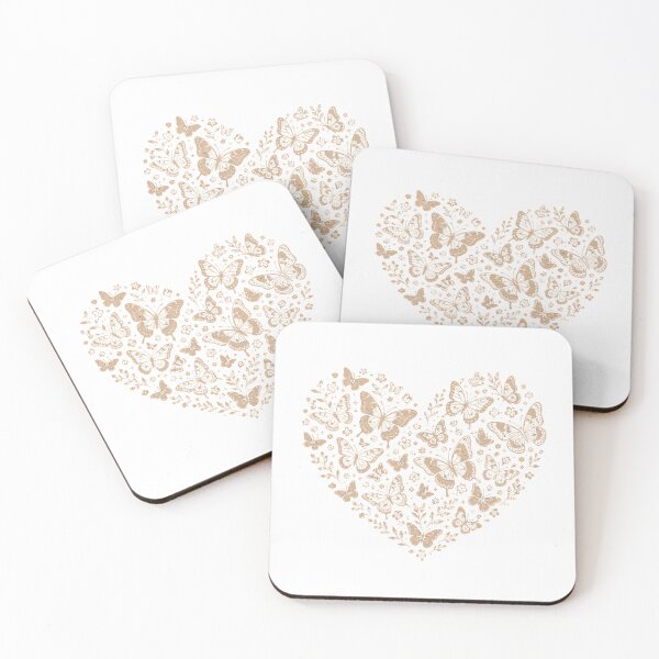 Item preview, Butterfly Heart | Minimalist Botanical Butterfly Design designed and sold by CalmMandala.