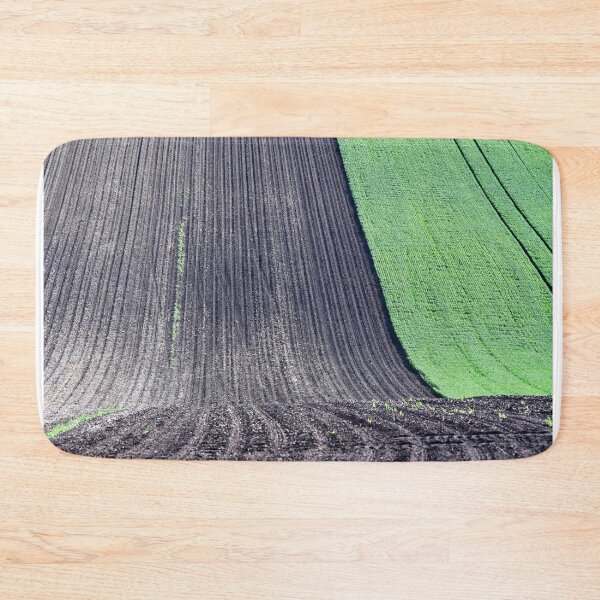 Item preview, Plowed and green wheat field,Moravia rolling hills at spring,Chech Republic designed and sold by goceris.