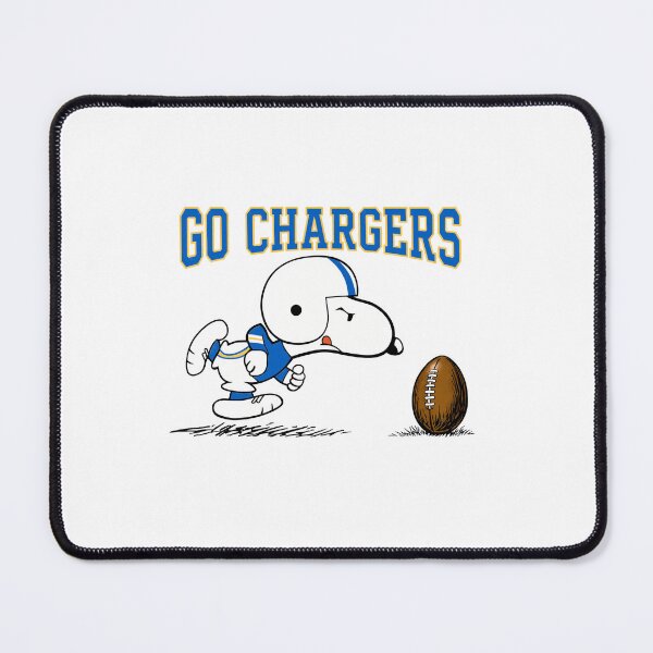 Item preview, Go Chargers Snoopy Football designed and sold by Konnartis.