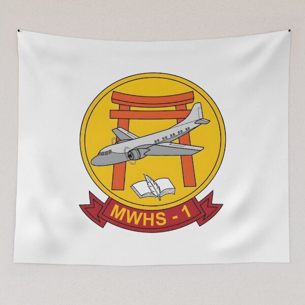 Item preview, MWHS-1 Marine Wing Headquarters Squadron 1 Patch Emblem designed and sold by CharlieDesings.