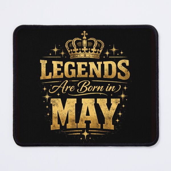 Item preview, Legends Are Born in May | Funny May Birthday Typography T-Shirt designed and sold by rushaib.