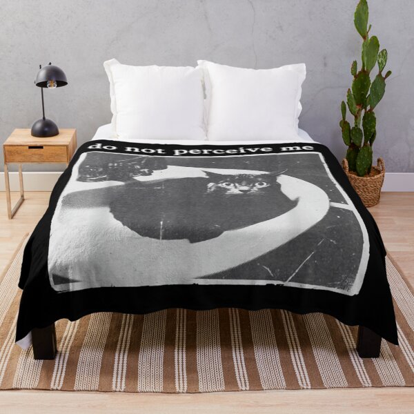 Item preview, Do Not Perceive Me Funny Black Cat Introvert Meme Vintage Design designed and sold by DuneHaicna.