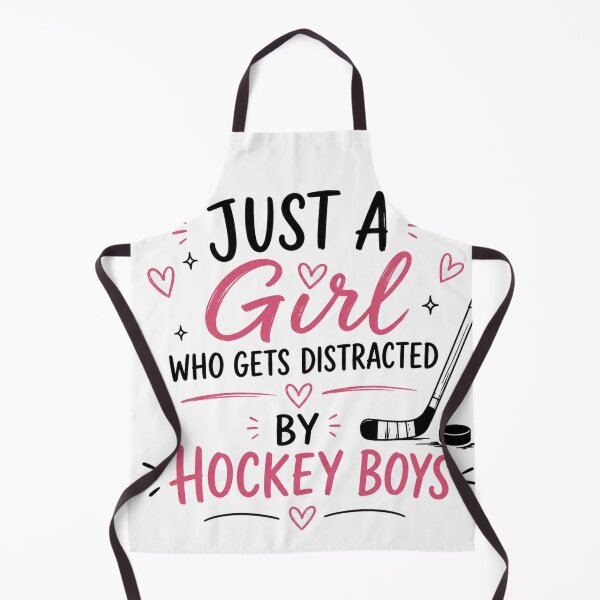 Item preview, Just A Girl Distracted By Hockey Boys Funny Gift designed and sold by slestore.