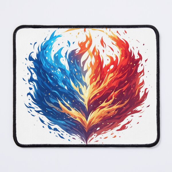 Item preview, Red and Blue Flames Colliding designed and sold by ChanguitoDesigns.
