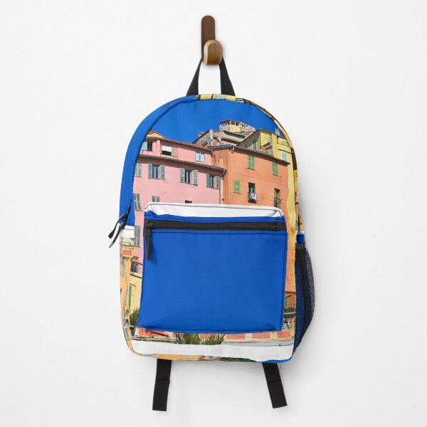Item preview, Old buildings and church tower in Menton city, France, summertime designed and sold by goceris.