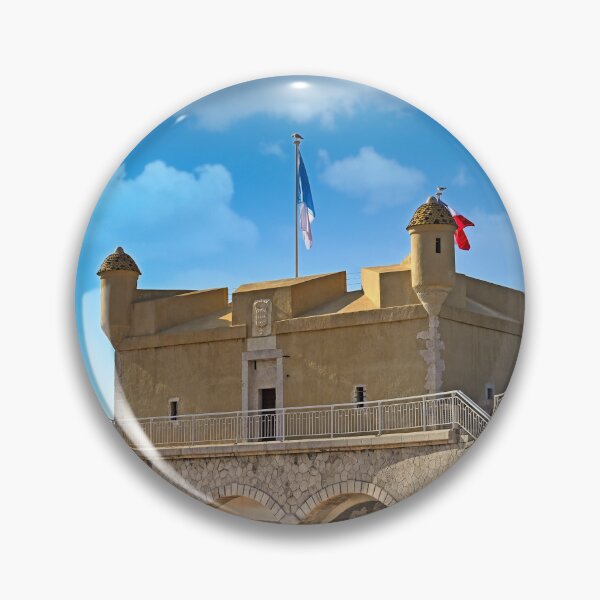 Item preview, Old bastion fort with a fortress wall on the seashore, Menton, France designed and sold by goceris.