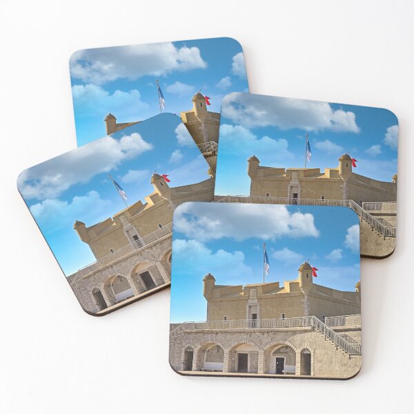 Item preview, Old bastion fort with a fortress wall on the seashore, Menton, France designed and sold by goceris.