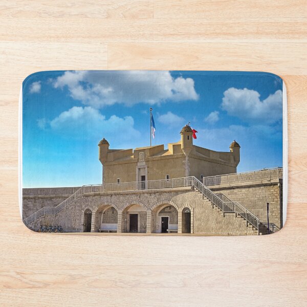 Item preview, Old bastion fort with a fortress wall on the seashore, Menton, France designed and sold by goceris.