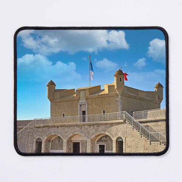 Item preview, Old bastion fort with a fortress wall on the seashore, Menton, France designed and sold by goceris.