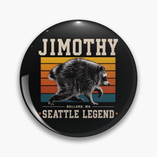 Item preview, Seattle Legend Jimothy Funny Viral Raccoon Vintage T-Shirt designed and sold by egabilo.