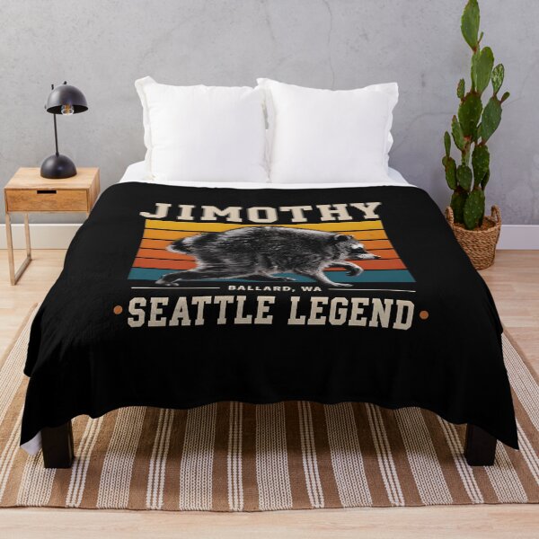 Item preview, Seattle Legend Jimothy Funny Viral Raccoon Vintage T-Shirt designed and sold by egabilo.