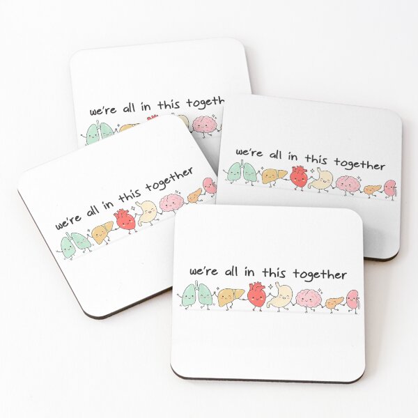 Item preview, We're All In This Together Cute Happy Organs Medical Cartoon Design designed and sold by DuneHaicna.