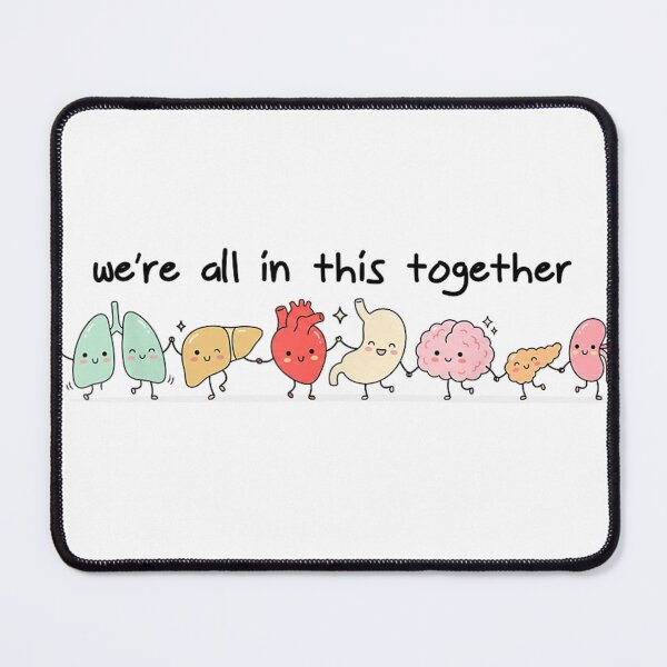 Item preview, We're All In This Together Cute Happy Organs Medical Cartoon Design designed and sold by DuneHaicna.