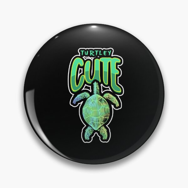 Item preview, Turtley Cute Green Turtle Pun designed and sold by Sartoris Art.