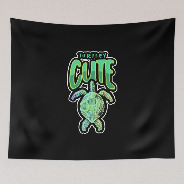 Item preview, Turtley Cute Green Turtle Pun designed and sold by Sartoris Art.