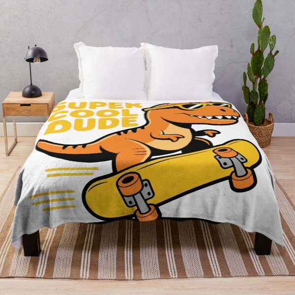 Item preview, Dinosaur Scateboarding Super Cool Dude designed and sold by Traveldrawings.