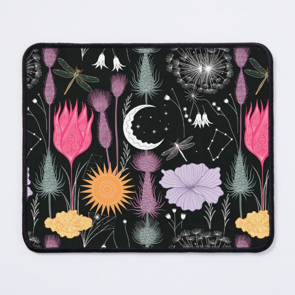 Item preview, Mystic Skull & Crescent Moon Art | Celestial Gothic Botanical Graphic designed and sold by Soul Path.