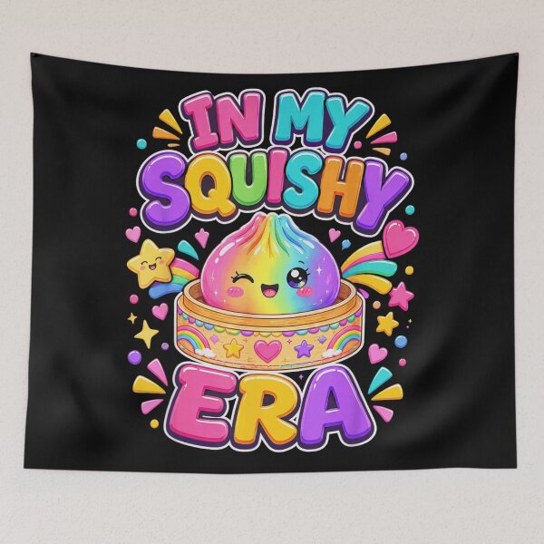 Item preview, In My Squishy Era Cute Rainbow Kawaii Dumpling Aesthetic Design designed and sold by DuneHaicna.