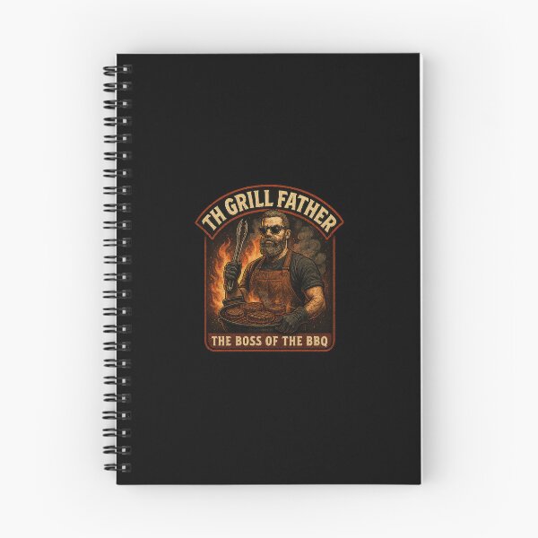 Item preview, The Grill Father – The BBQ Boss? Vintage Bearded Design Humor Father's Day Barbecue designed and sold by SpitfireDesign.