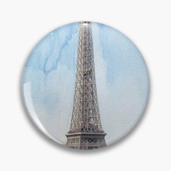 Item preview, Eiffel Tower Rising Above the Treetops — Vertical Paris Watercolor designed and sold by M.ALK.Watercolor.
